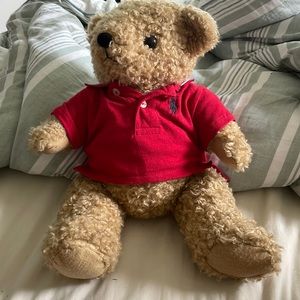 Polo bear with red polo shirt
